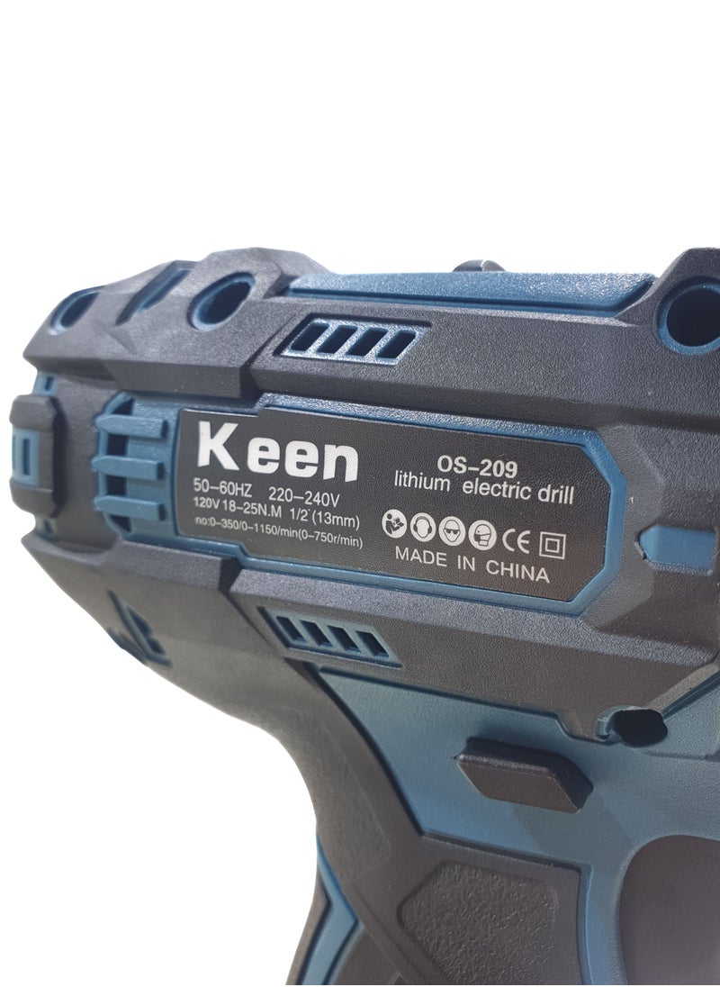 Keen Cordless drill, two 36-volt lithium batteries, iron head  - Image 4