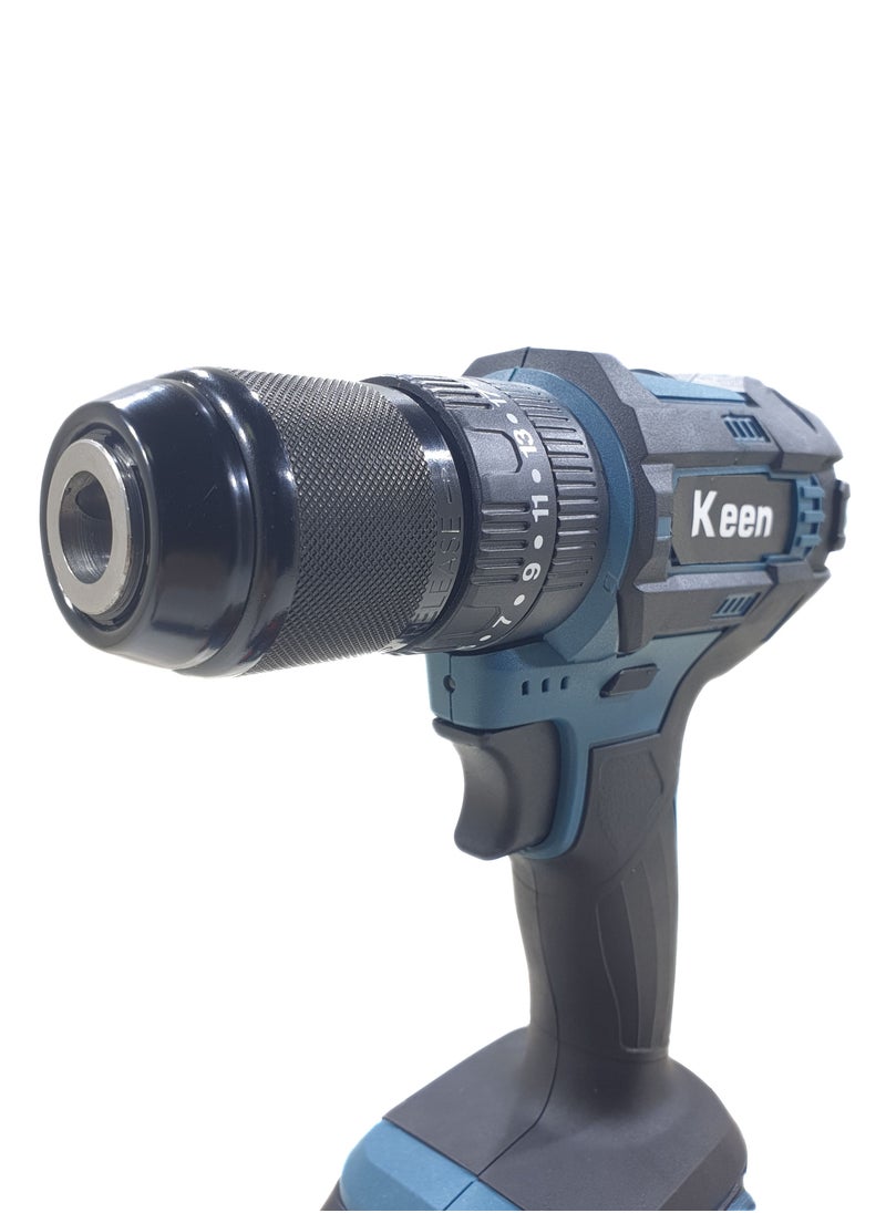 Keen Cordless drill, two 36-volt lithium batteries, iron head  - Image 3
