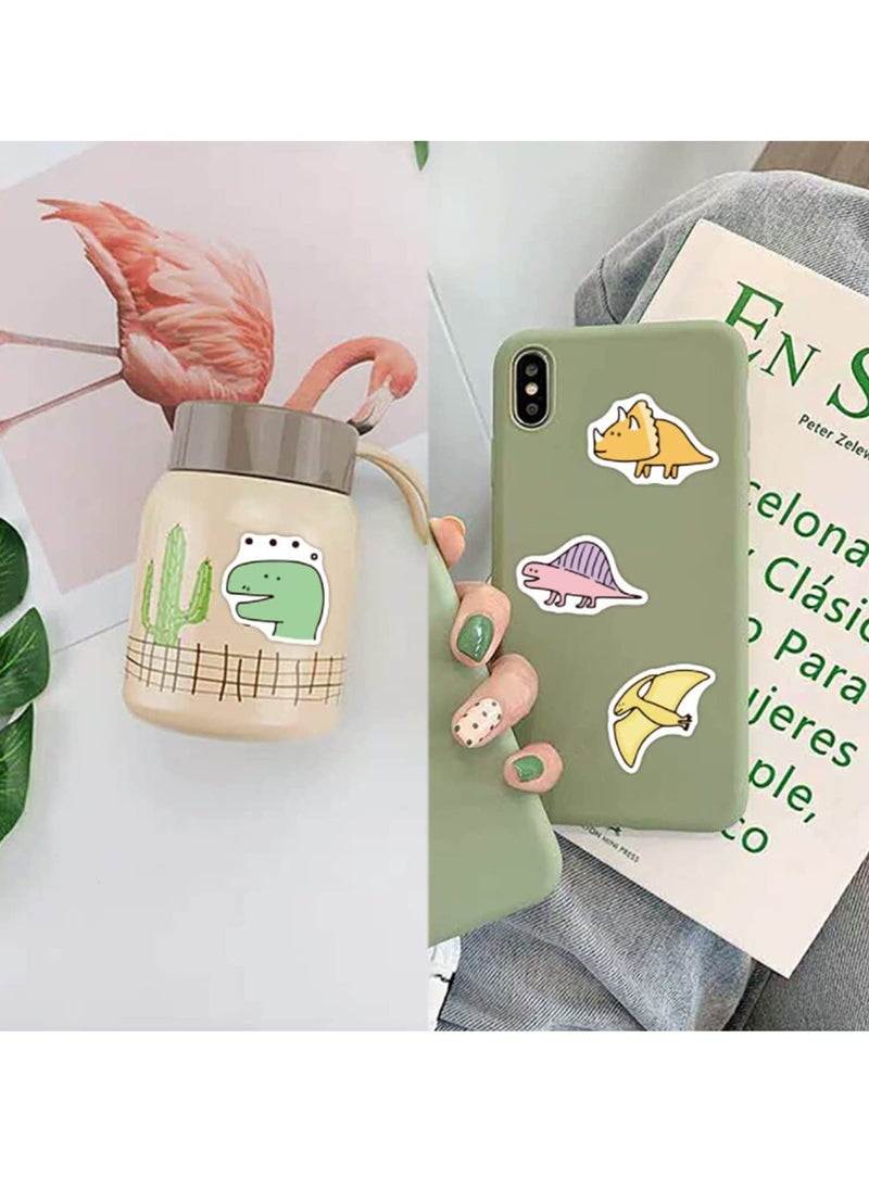 SYOSI - Dinosaur Stickers for Water Bottles, 40PCS Cute Funny Aesthetic Trendy Vinyl Waterproof Vsco Sticker for Teen Kid Adult Girl Boy HydroFlask Computer Skateboard - Image 1