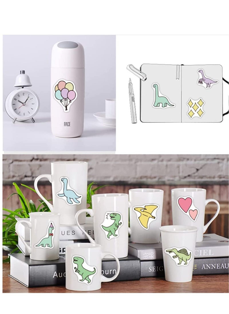 SYOSI - Dinosaur Stickers for Water Bottles, 40PCS Cute Funny Aesthetic Trendy Vinyl Waterproof Vsco Sticker for Teen Kid Adult Girl Boy HydroFlask Computer Skateboard - Image 1