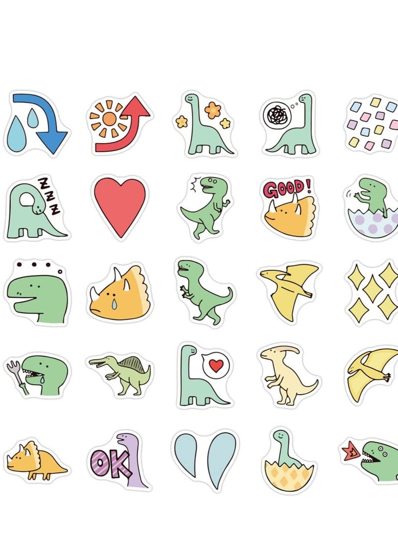 SYOSI - Dinosaur Stickers for Water Bottles, 40PCS Cute Funny Aesthetic Trendy Vinyl Waterproof Vsco Sticker for Teen Kid Adult Girl Boy HydroFlask Computer Skateboard - Image 1