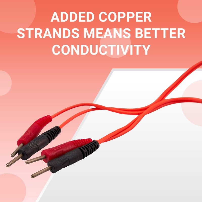 M PAIN MANAGEMENT TECHNOLOGIES Universal TENS Lead wires by PMT, Fits most all Electrotherapy Devices and TENS/EMS electrodes, Compatible with TENS 7000 (Premium Grade) - Image 3