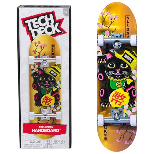 Tech Deck تكنيك ديك دي جي كيه هاندبورد أصلي ميني سكاتبورد للأطفال للأولاد والبنات من عمر 6 سنوات وما فوق للاستخدام باليد فقط - Image 1
