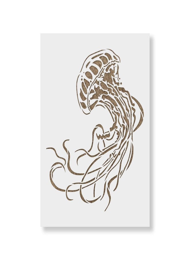 Stencil Revolution قالب استنسل قنديل البحر للجدران والأعمال اليدوية - استنسلات قابلة لإعادة الاستخدام للرسم بأحجام صغيرة وكبيرة - Image 1