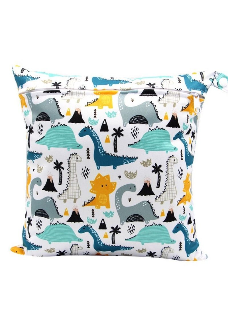 Asenappy Asenappy Cartoon Printed Stroller Single Zipper Car Hanging Bag Stroller Hanging Bag Multi-functional Diaper Storage Bag 