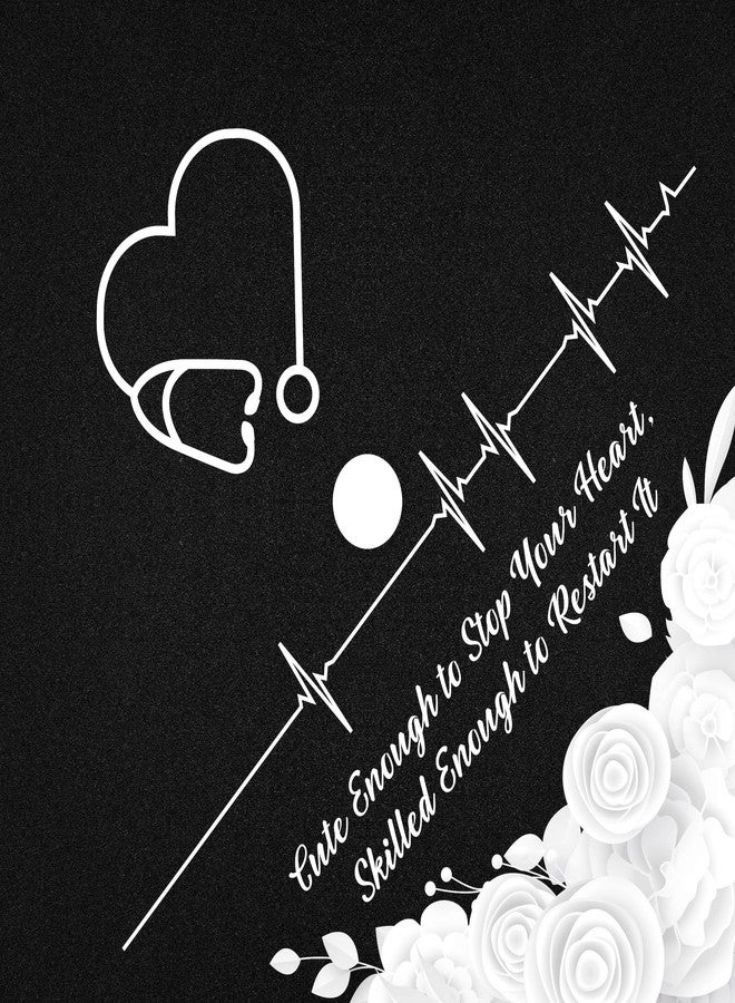 ADVANSYNC Cute Enough To Stop Your Heart, Skilled Enough To Restart It Graduation Cap Topper - Image 4