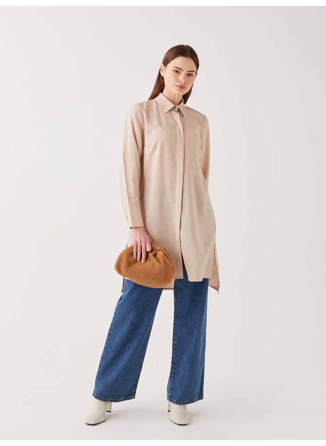 LC WAIKIKI - Shirt Collar Straight Long Sleeve Women's Tunic - Image 1