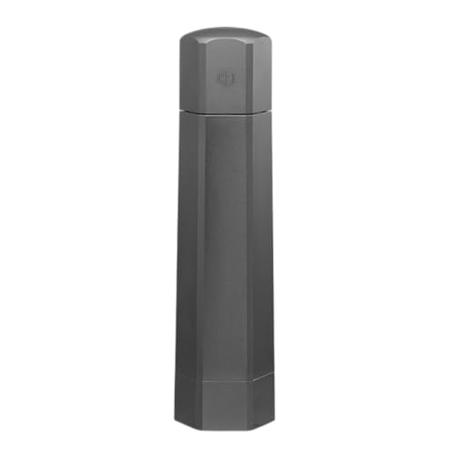 HexClad HexMill Salt Grinder, Professional Grade Heavy-Duty, Refillable, Aluminum Gunmetal Gray, Adjustable Ten Grind Settings - Image 1