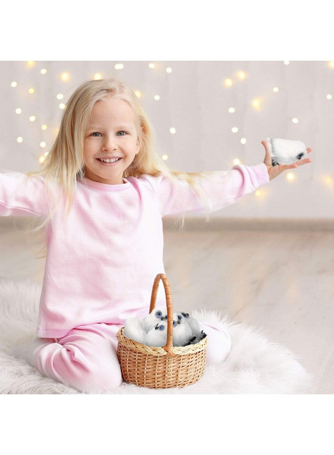 Skylety 6 Pcs Mini Stuffed Owl Plush Toy 3.2 Inch White Soft Plush Owl Animal Hanging Ornament DIY Keychain for Birthday Decorations Party Presents - Image 5