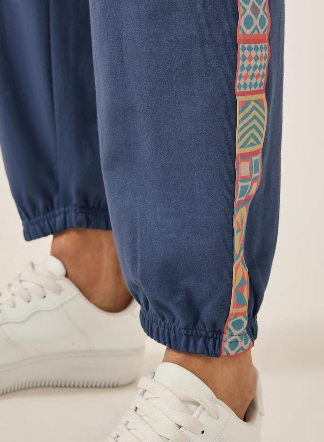 Styli Side Tape Mid Rise Relaxed Fit Joggers  - Image 5
