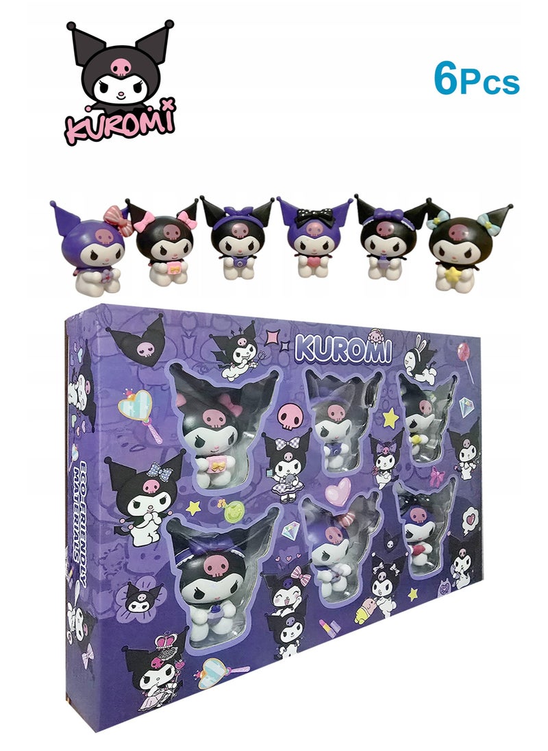 kuromi - Set of 6 multi-format Kuromi figures - Image 1