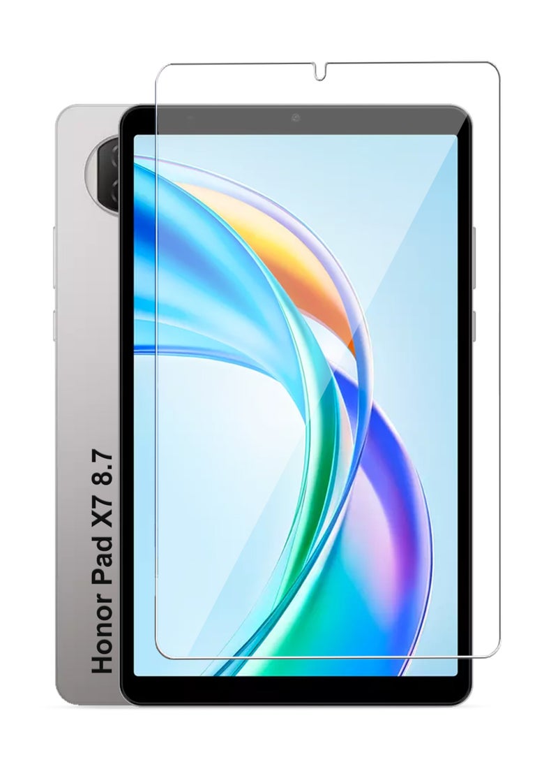 جهاز Honor Pad X7 واقي شاشة، واقي شاشة من الزجاج المقوى عالي الوضوح، مقاوم للخدش، خالٍ من الفقاعات، شفافية عالية، واقي شاشة يعمل باللمس رقيق جهاز Honor Pad X7 8.7 - Image 1