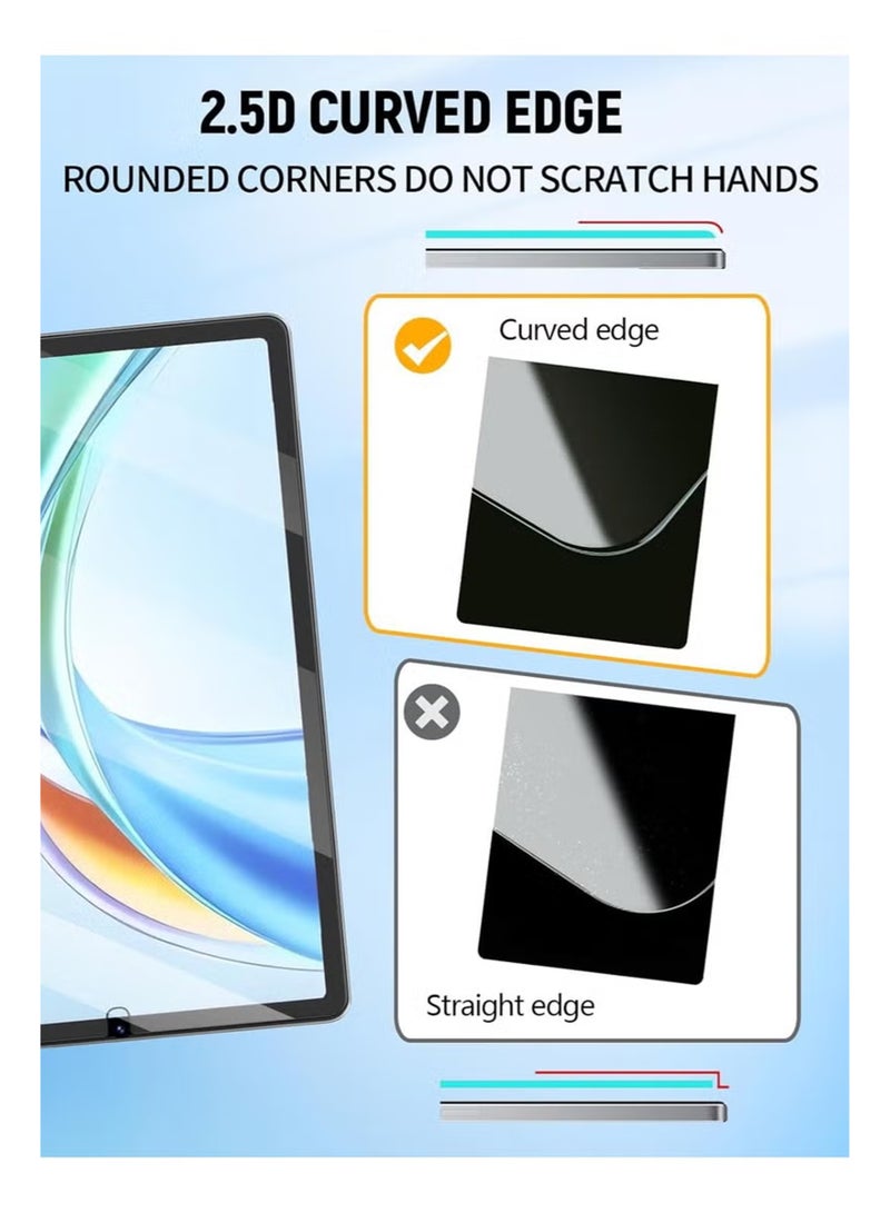 جهاز Honor Pad X7 واقي شاشة، واقي شاشة من الزجاج المقوى عالي الوضوح، مقاوم للخدش، خالٍ من الفقاعات، شفافية عالية، واقي شاشة يعمل باللمس رقيق جهاز Honor Pad X7 8.7 - Image 4