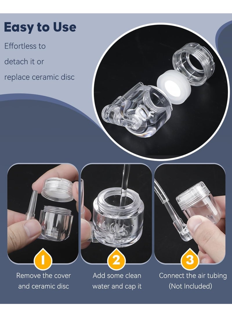 سونسر موزع ثاني أكسيد الكربون لنباتات أحواض السمك، موزع ثاني أكسيد الكربون من الأكريليك الشفاف موزع ثاني أكسيد الكربون لأحواض السمك مع عداد فقاعات من السيراميك وكوب شفط - Image 4