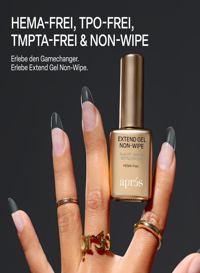 APRÉS Nail Non-Wipe Extend Gel, Soak Off HEMA-Free TPO-Free Gel-X Tips Adhesive 15ml / 0.5oz - Image 5