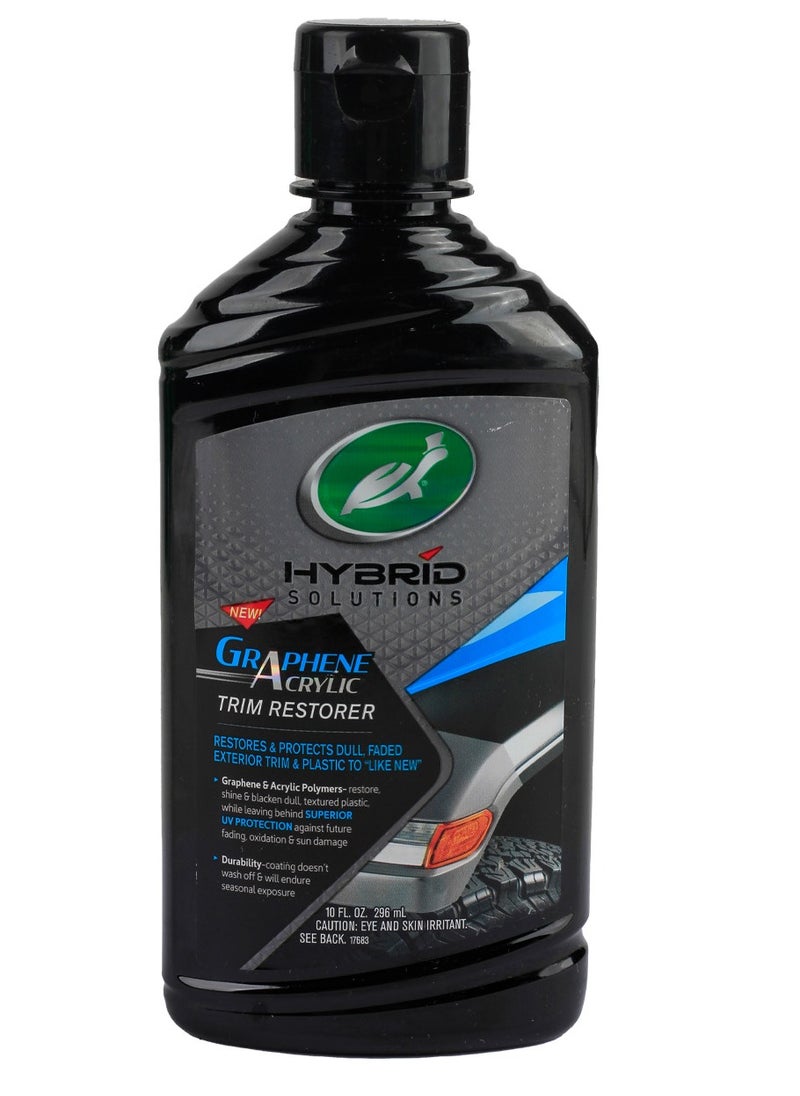 TurtleWax Hybrid Solutions Graphene Acrylic Trim Restorer, Brings Dull Faded Exterior Plastic and Trim Back to Life Permanently, Protects from Future Damage  - Image 1