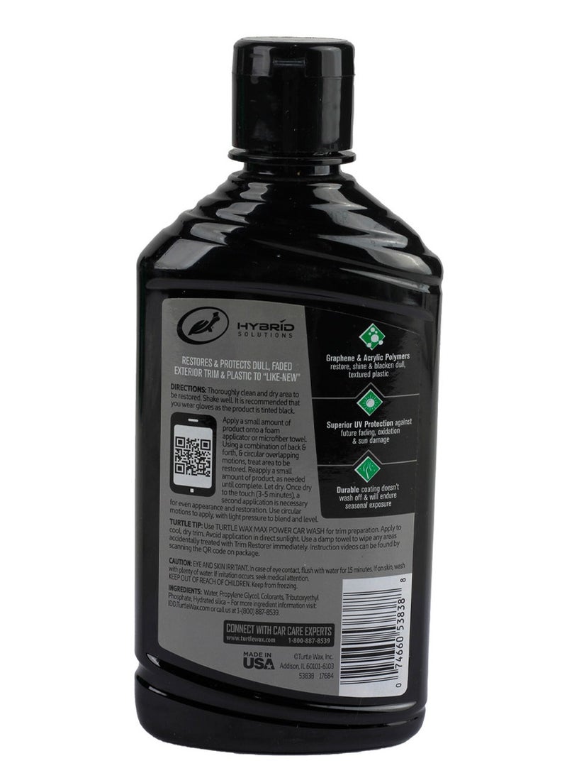 TurtleWax Hybrid Solutions Graphene Acrylic Trim Restorer, Brings Dull Faded Exterior Plastic and Trim Back to Life Permanently, Protects from Future Damage  - Image 2