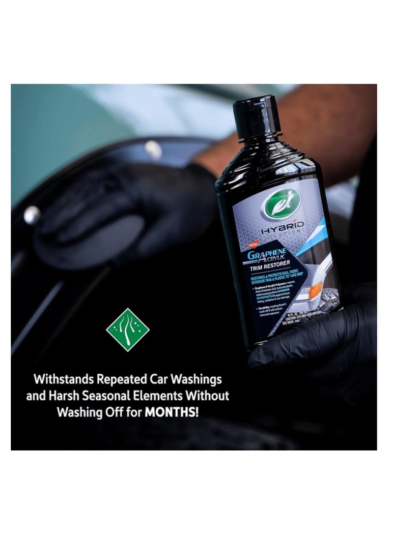 TurtleWax Hybrid Solutions Graphene Acrylic Trim Restorer, Brings Dull Faded Exterior Plastic and Trim Back to Life Permanently, Protects from Future Damage  - Image 4