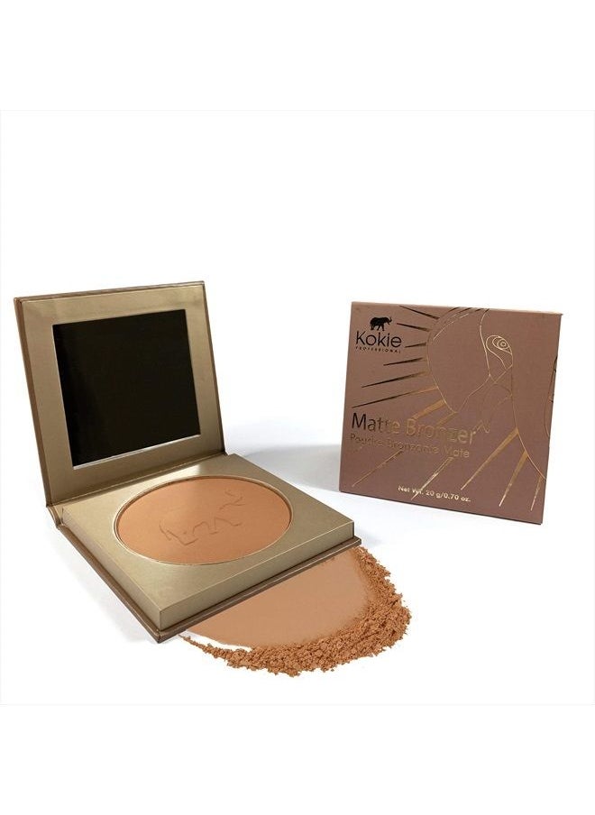 Kokie Cosmetics Matte Bronzer Sunlit Peach  - Image 3