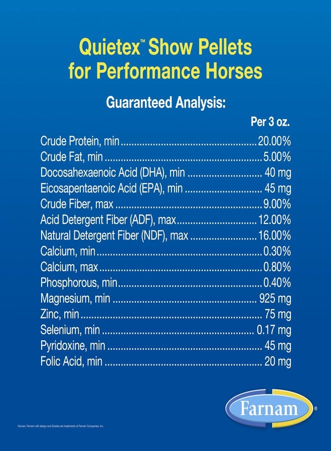 Farnam Quietex Show Pellets, Helps Keep Horses Calm & Relaxed That Become Nervous in The Show Ring 3.75 lbs. - Image 5