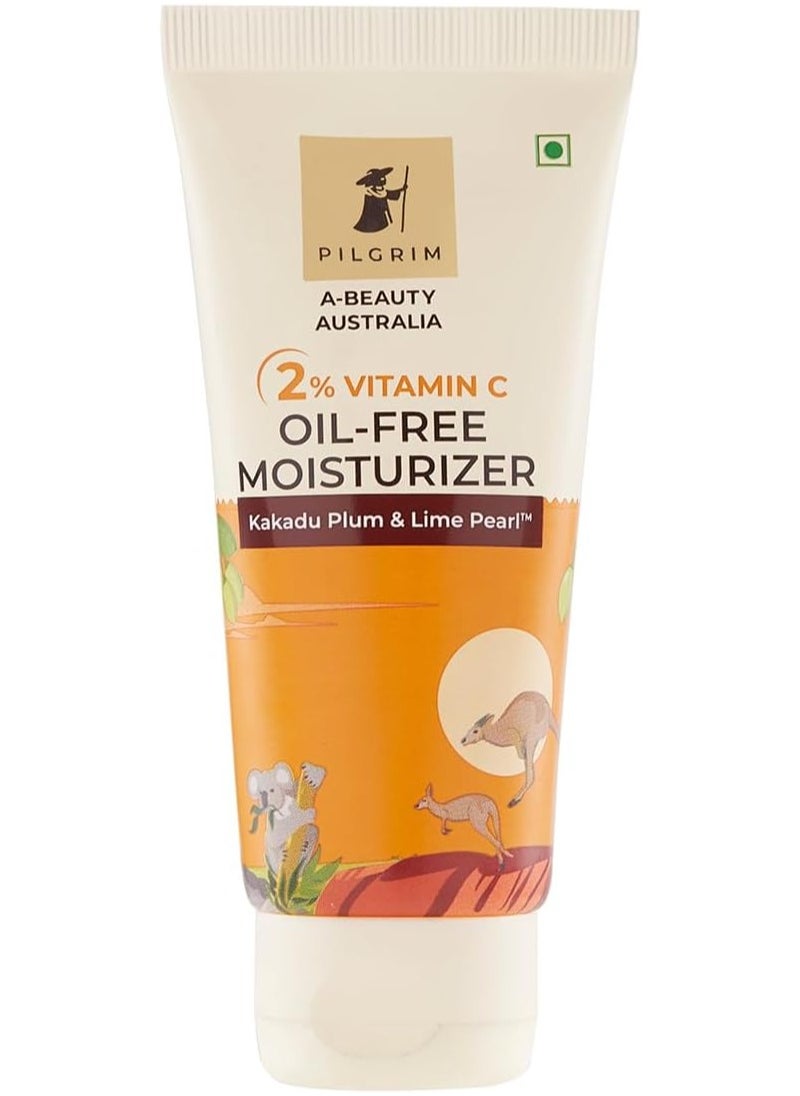 PILGRIM Pilgrim Australian 2% Vitamin C Oil free Moisturizer for oily & acne prone skin with Kakadu Plum & Lime Pearl™ | Vitamin C Moisturizer for Face | Moisturiser for dry skin | Women & Men | 50 gm  - Image 1