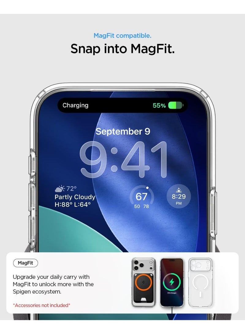 Spigen Ultra Hybrid MagFit iPhone 17 PRO Case Cover with MagSafe (2025) - Frost White - Image 4