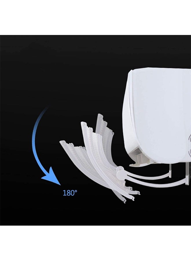 JCB CHIC Air Conditioner Deflector Air Conditioning Baffle Shield AC Air Flow Deflector Prevent Cold Air Direct Blowing Angle Adjustable and Easy Installation for Home AC (90cm, Bear) - Image 3