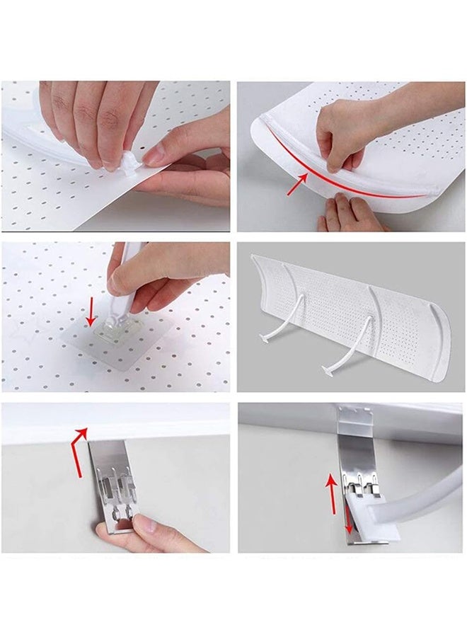 JCB CHIC Air Conditioner Deflector Air Conditioning Baffle Shield AC Air Flow Deflector Prevent Cold Air Direct Blowing Angle Adjustable and Easy Installation for Home AC (90cm, Bear) - Image 4