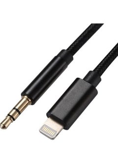 Apple iPhone 7 8 x Max 11 12 13 Pro Compatible Aux Converter Cable with Lightning Input 1m