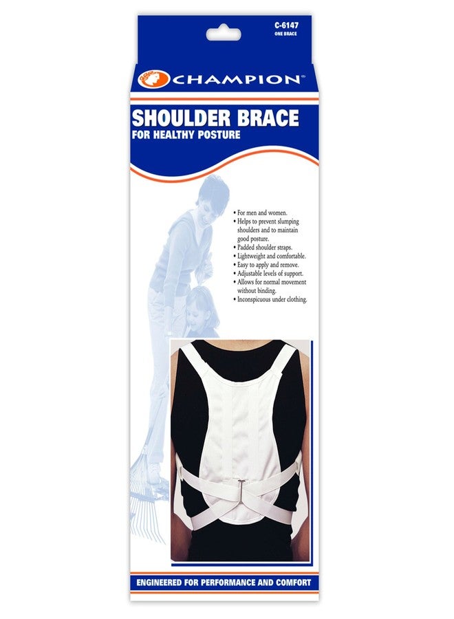 CHAMPION Shoulder Brace Posture Support, White, Large - Image 5