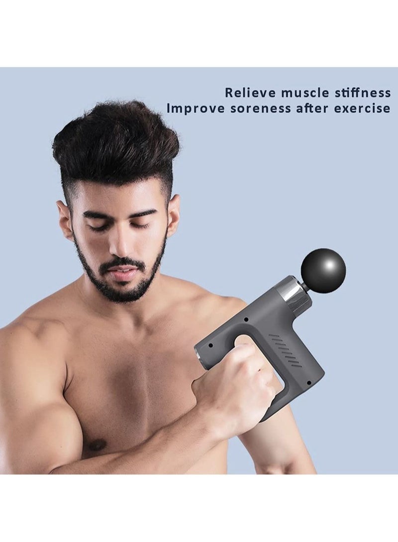Massage Gun Fascial Gun Muscle Massager Deep Tissue Percussion Massager Body Relax Pain Relief Electric Therapy Gun for Fitness Relaxer - Image 2