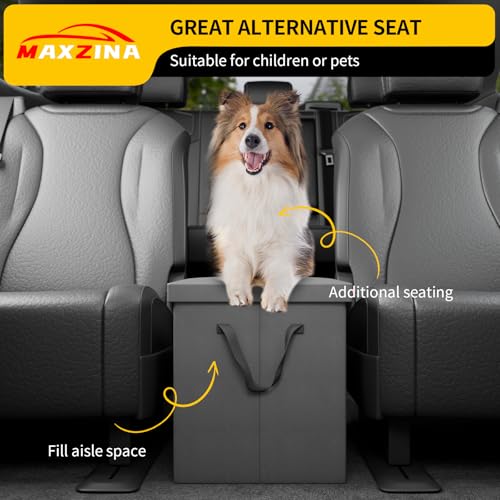 Maxzina Seat Aisle Storage Box Compatible with 2018-2026 Chevrolet Traverse Rear Console Organizer Foldable Backseat 2nd Row Kids Toys Travel Storage Bin 2025 Chevy Traverse 7 Seat Accessories - Image 5