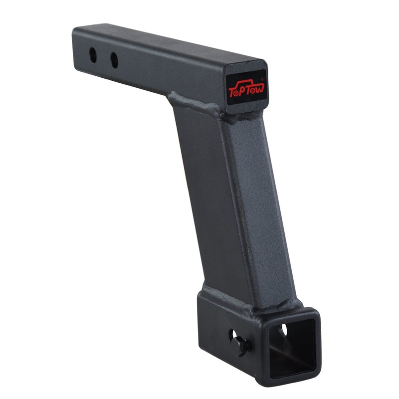 TOPTOW Trailer Hitch Extender Adapter with 10inch RiserDrop 2 Receiver 2inch Solid Shank 10000lbs Capacity
