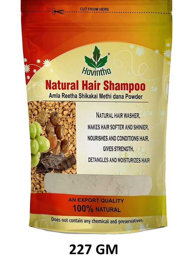 Havintha Amla Reetha Shikakai Methidana Powder Shampoo And Herbal Henna Powder (227G+227G) - Image 2