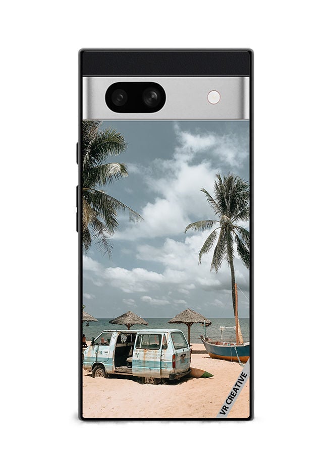 VR CREATIVE Protective Case Cover For Google Pixel 7a Moody Summer Day Design Multicolour - Image 1