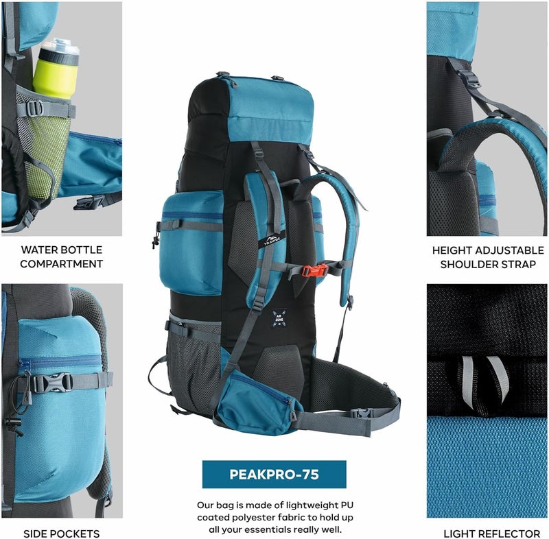 TRAWOC PEAKPRO 75L Travel Backpack - Image 5