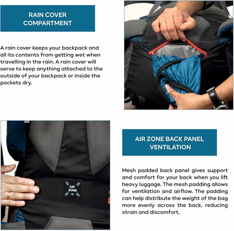 TRAWOC PEAKPRO 75L Travel Backpack - Image 4