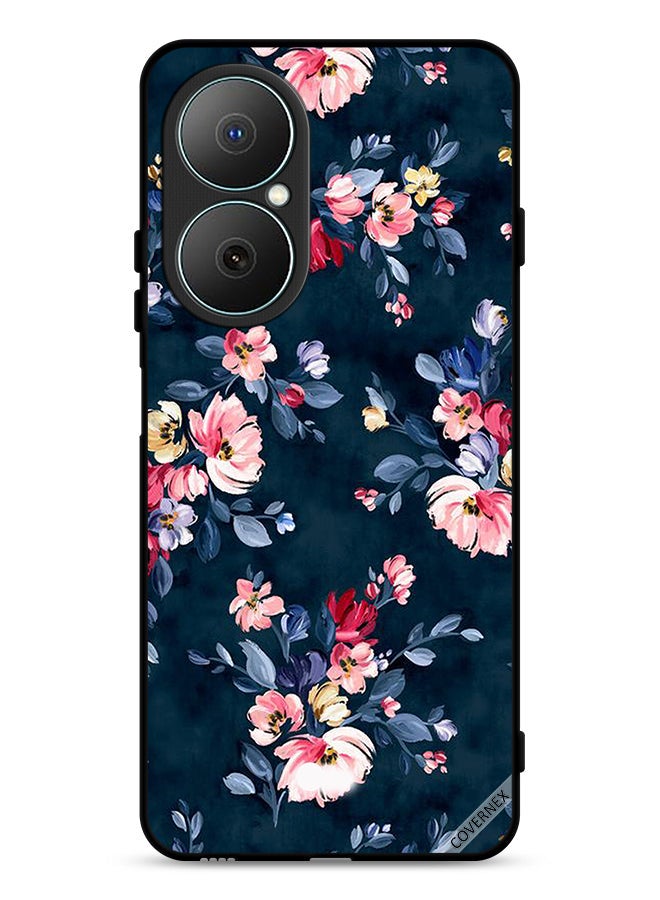 Covernex Huawei Nova Y73 Protective Case Cover Hand Painted Flowers