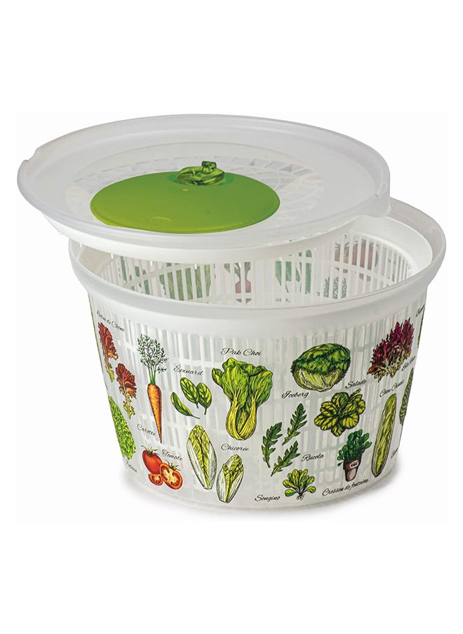Snips Snips Spinner 4 Lt Salad Centrifuge Spinner Made In Italy Salad Decoration, Multicolor, 020396, Sn-020396  - Image 1