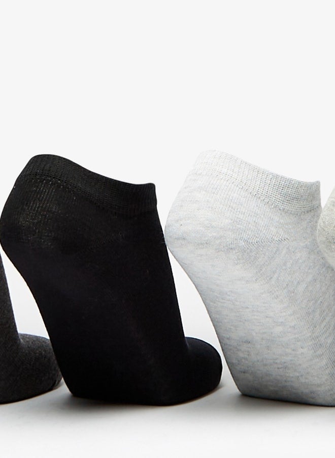 DUCHINI Men's Solid Ankle Length Socks - Set of 5 - Image 3