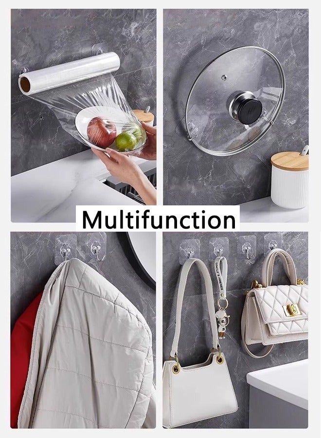 15-Piece Heavy Duty Wall Hooks Transparent 6cm  - Image 2