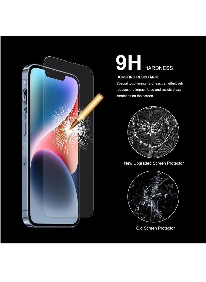 BORTONY Screen Protector Compatible with 14 Plus/13 Pro Max 6.7" Tempered Glass 9H Hardness [HD Clear] [Anti-Scratch] [Bubble Free] For Apple iPhone 14 Plus/13 Pro Max - Image 4