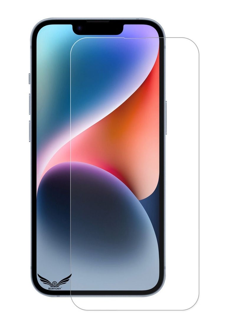 BORTONY Screen Protector Compatible with 14 Plus/13 Pro Max 6.7" Tempered Glass 9H Hardness [HD Clear] [Anti-Scratch] [Bubble Free] For Apple iPhone 14 Plus/13 Pro Max - Image 1