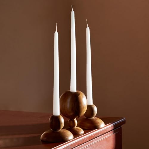 Simply Soson 10 inch White Taper Candle Sticks - Set of 30 Tall Candles, Dripless, Bulk - Image 5