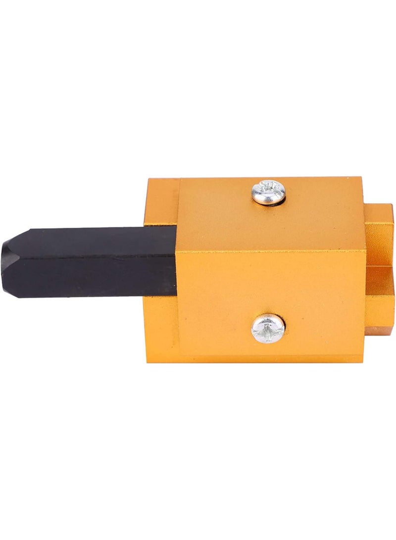 GGOOT Aluminium Alloy Square Embedded Hinge Door Lock Groove Angle Chisel Woodworking Tool for DIY Hand Tool Hardware Door Hinge  - Image 4