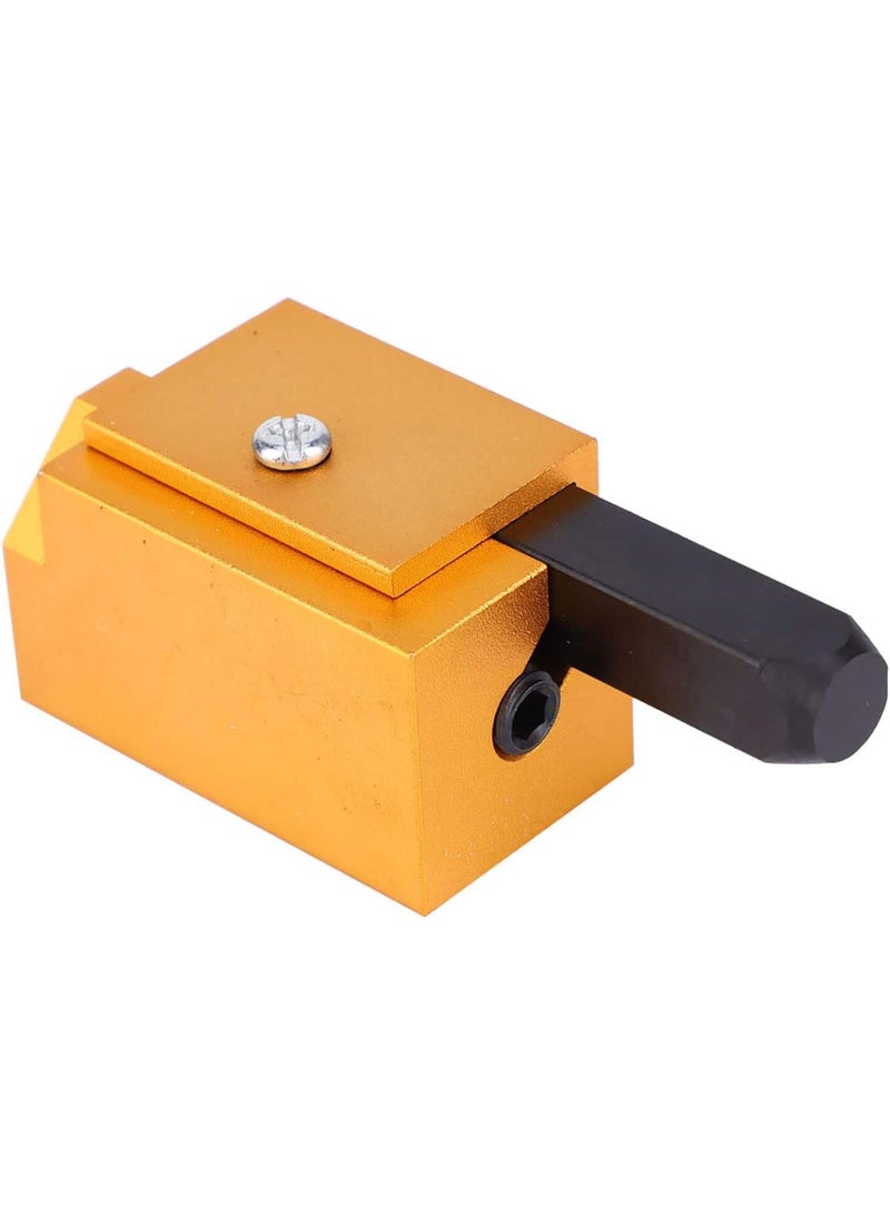 GGOOT Aluminium Alloy Square Embedded Hinge Door Lock Groove Angle Chisel Woodworking Tool for DIY Hand Tool Hardware Door Hinge  - Image 3