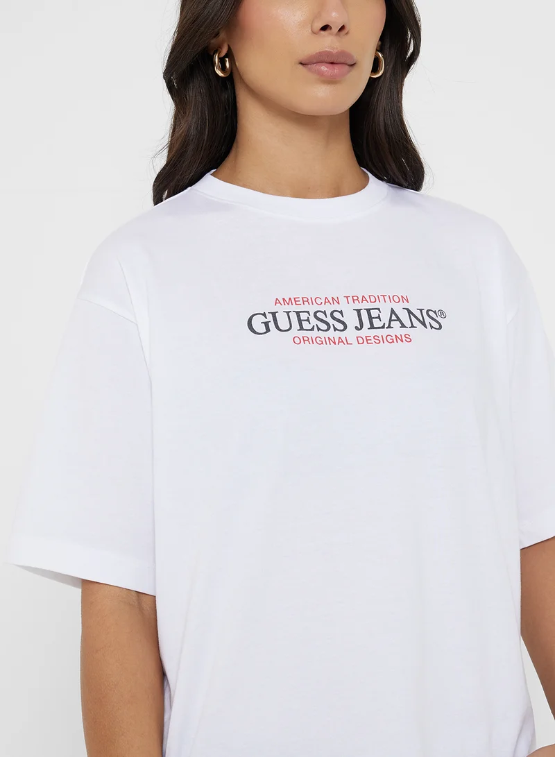 Guess Jeans Logo Detail Oversized T-shirt