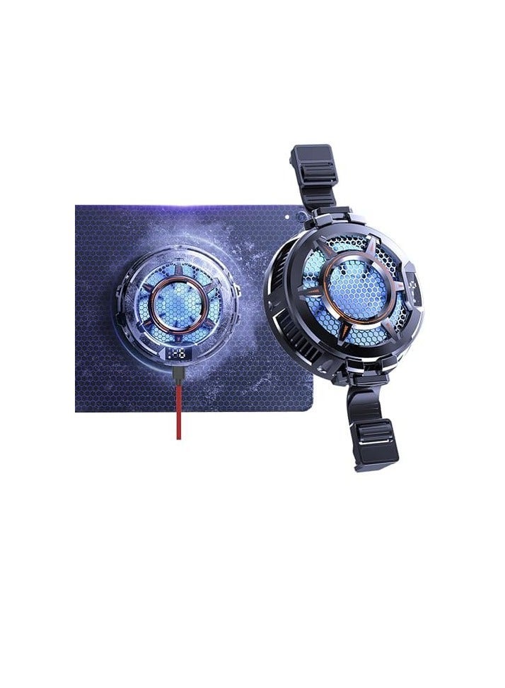 CX05 Tablet Magnetic Gaming Cooler Tablet iPad Radiator Mute And Maximum Cooling Fan Temperature Display - Image 3