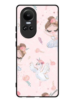 Protective Case Cover For Oppo Reno10 Pro Doly Girl And Flowers