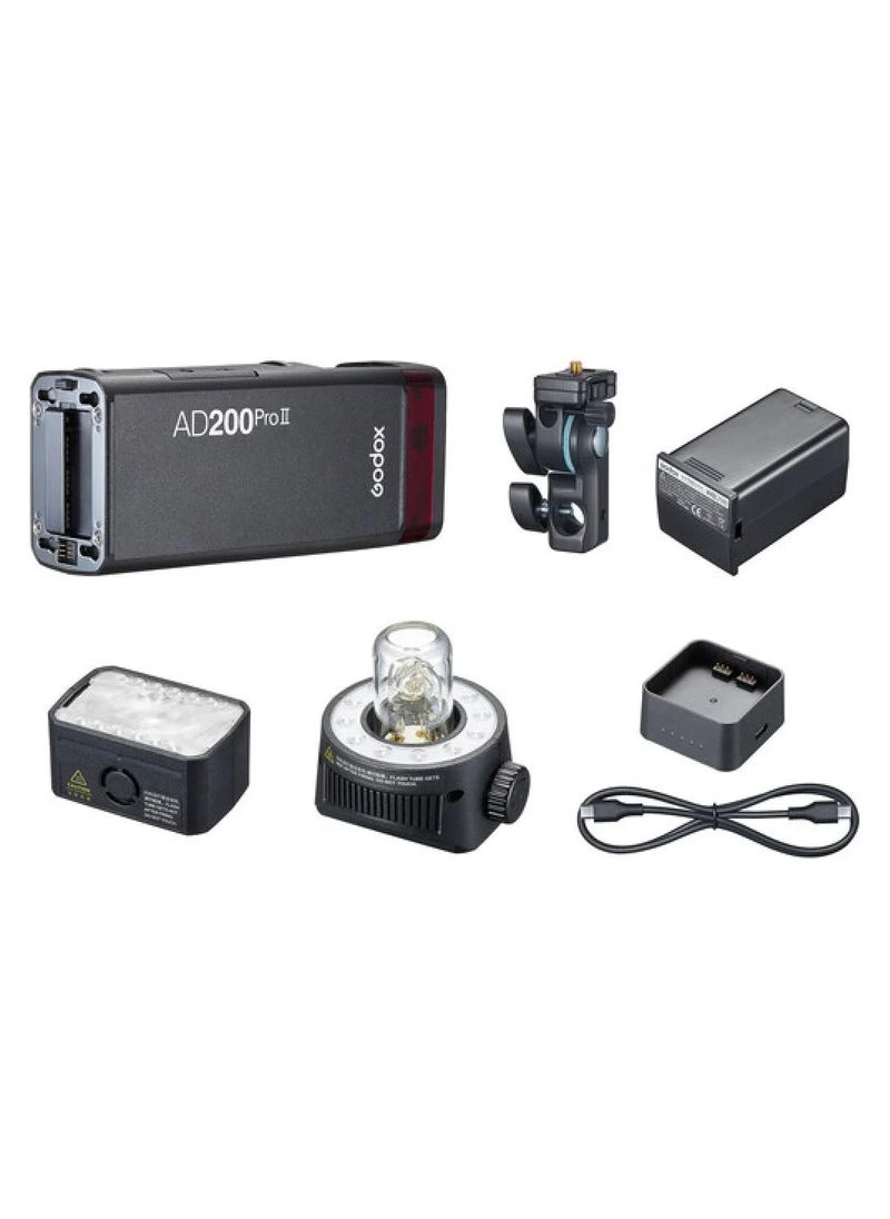 Godox - Godox AD200Pro II TTL Pocket Flash – Wireless Portable Godox Flash for Canon Nikon Sony Fuji Olympus – High Speed Camera Flash Light for Photography with Godox Trigger and Godox V1 Support - Image 1